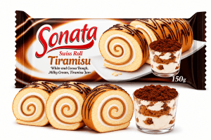 KBF-542. "Sonata" Swiss Roll with Tiramisu Flavor