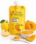 1130. Baked Apple & Pumpkin Fruit Puree Pouch